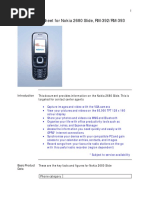 Product Data Sheet For Nokia 2680 Slide, RM-392/RM-393