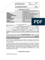 Acta de Liquidacion de Contrato