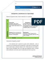 Autogestión y Autoeficacia en El Aprendizaje