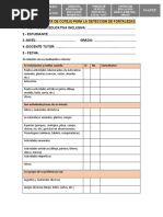 Lista de Cotejo para La Detección de Fortalezas