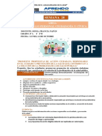 4º A y 4º B Semana 28 Ficha Del Estudiante Promueve Propuestas para La Actuaciòn Pùblica