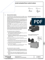 Proportional, Solenoid Actuated Flow Control Valves Type SE and SEH