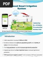 IOT Based Smart Irrigation System: Guided By: Dr. J.V.Suthar Presented By: Krishna Vala