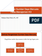 Pengelolaan Sumber Daya Manusia Pada Manajemen K3: Yohana Dian Putri, ST., MT