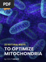 To Optimize Mitochondria: 22 Natural Ways