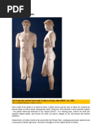 World Masterpieces: The Kritios Boy and The Severe Style Kritios or Kritias, After 480 BC (Acr. 698)