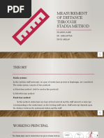 Practical # 6 Measurement of Distance by Stadia Method