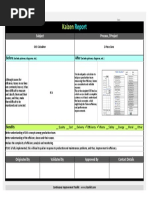 Kaizen Report Example