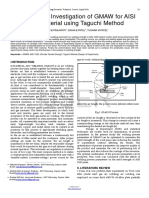 Experimental Investigation of GMAW For AISI 1045 Material