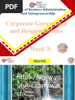 Week 3 - Corporate Governance Responsibilities and Accountabilities