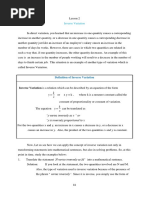 Definition of Inverse Variation