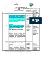 PLANIFICACIÓN SEMESTRAL 2° Medio. BIOLOGÍA 2021