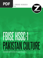 FBISE Pakistan Culture Series Complete Notes