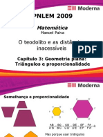 Matemática PPT - Geometria Plana Triângulos e Proporcionalidade