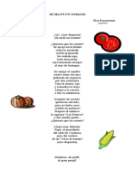 Poema Se Mató Un Tomate