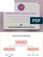 PPT Derivational Inflectional