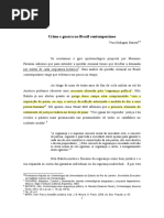 (BASE) BATISTA, Vera Malaguti. Crime e Guerra No Brasil Contemporâneo