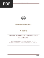 Norma de Operación N MOS. Nissan Mexicana, S.A. de C.V. N M O S NISSAN MARKETING OPERATION STANDARD