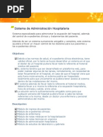 Sistema Administracion Hospitalaria