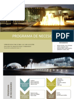 Programa de Necesidades Centro de Convenciones