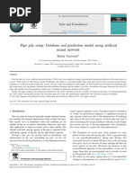 Pipe Pile Setup: Database and Prediction Model Using Arti Ficial Neural Network