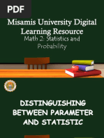 Distinguishing Between Parameter and Statistic