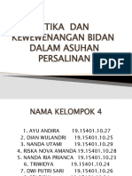 Etika Dan Kewewenangan Bidan Dalam Asuhan Persalinan