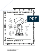 Cuadernillo Pie Matematica 2021 6a