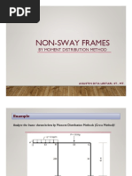 Non-Sway Frames: by Moment Distribution Method