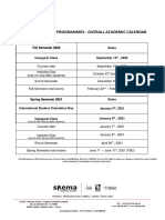 ACADEMIC CALENDAR 2020-2021 M2-MSc OVERALL