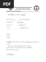 Universidad Central de Ecuador: Tema: Resolución Prueba de Cálculo I