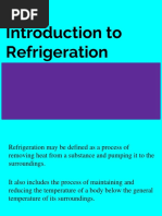 Introduction To Refrigeration