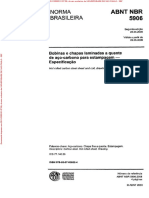 NBR 5906 de 042008 - Bobinas e Chapas Laminadas A Quente de Aço-Carbono para Estampagem - Especificação