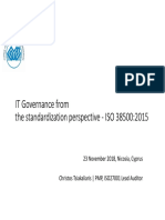 IT Governance From The Standardization Perspective - ISO 38500:2015