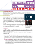 Francis Bacon y John Locke para Quinto Grado de Secundaria