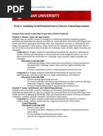 Week 3 Assignment-Analyzing Social Emotional Survey Data For School Improvement