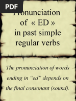 Pronunciation of ED in Past Simple Regular Verbs