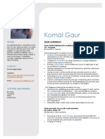 Komal Gaur: Profile