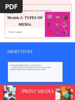 Module 3: TYPES OF Media: Panghulo National High School - Mil Second Sem 3 Quarter