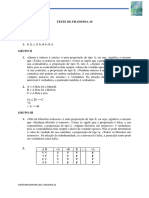 Filosofia 10 - Teste 2 - Soluções