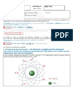 Conduction Metaux Atome Electron Corrige