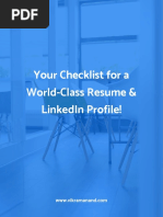 2) Resume & LinkedIn Checklist