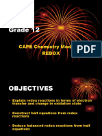 Grade 12: CAPE Chemistry Module 1 Redox