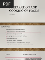 Preparation and Cooking of Foods