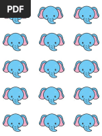 Macaron Sablon - Elephant.