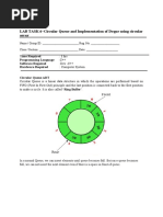 LAB TASK 6-Circular Queue and Implementation of Deque Using Circular Array