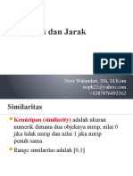 Data Mining - 4 - Similaritas Dan Jarak