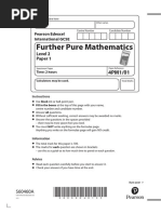 Further Pure Mathematics: Level 2 Paper 1