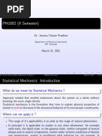 PH1002 (II Semester) : Dr. Ananta Charan Pradhan