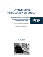 Intervención Psicológica en Duelo